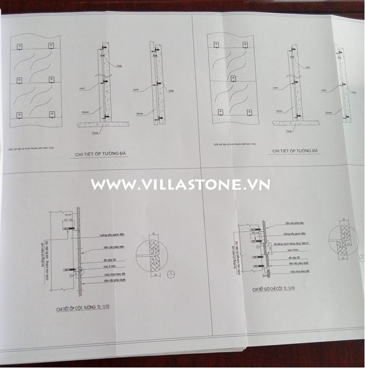 Ốp tường, trụ