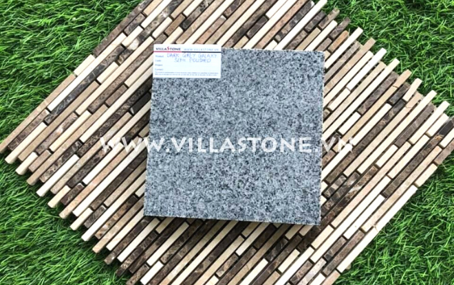 DARK GREY GALAXY SEMI POLISHED