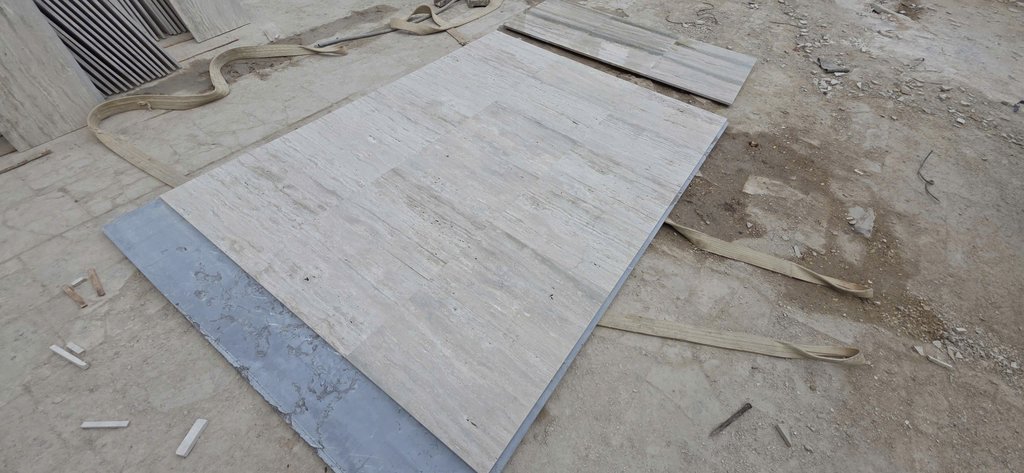 Beige Travertine Veincut Blocks Selection