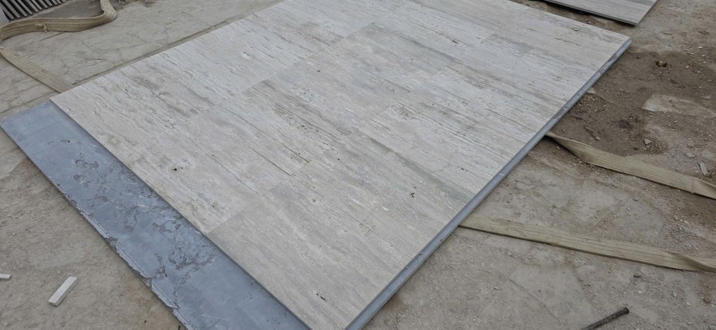 Beige Travertine Veincut Export Crate Packaging