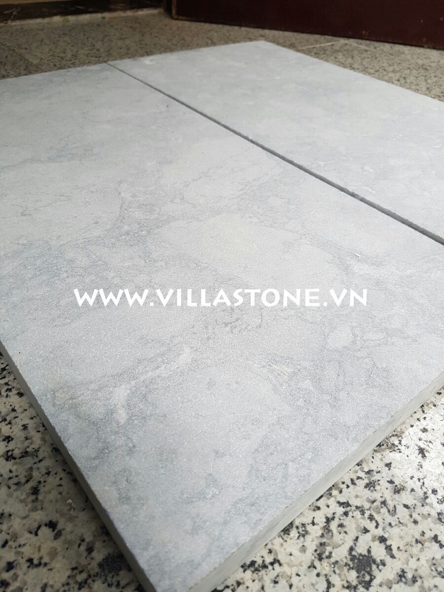 White cloundy bluestone sanded