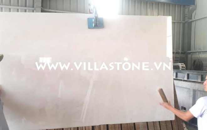 Pure white marble polished for window sill