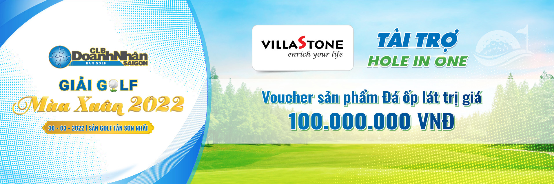 Voucher dành cho Golfer đạt giải HIO - CLB Doanh nhân sài gòn